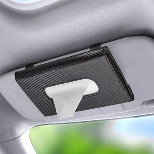 Porta Pañuelos De Cuero Para Auto, Recarga Incluida, Acceso