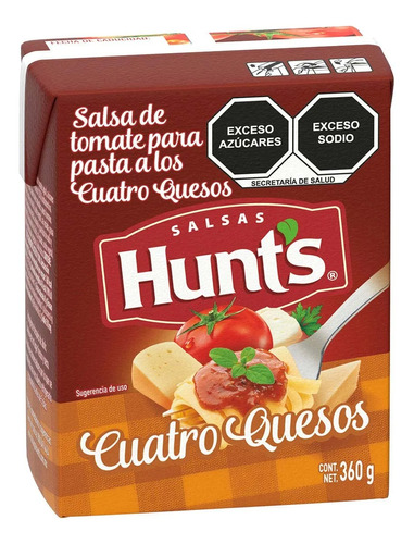 Salsa Hunts Para Pasta Cuatro Quesos 360 Gr