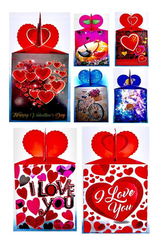 12 Cajas Para Dulces Chocolates,san Valentin, Amor Y Amistad