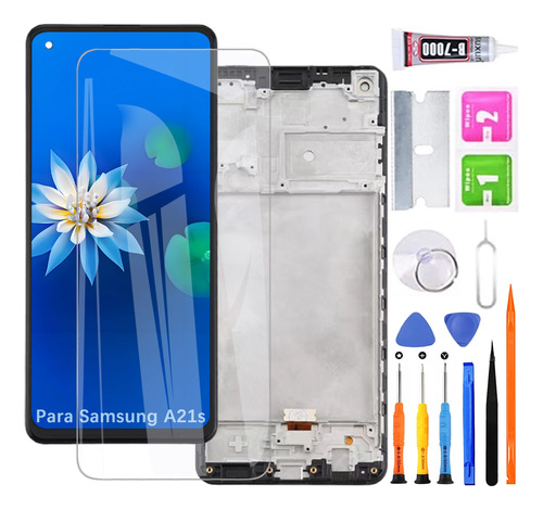 Pantalla Para Samsung A21s A217m A217f Con Marco