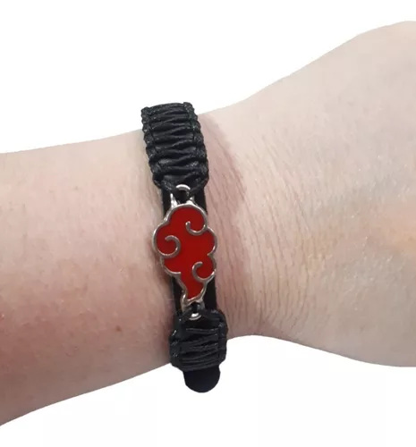 Pulseira Akatsuki Nuvem Vermelha Anime Naruto