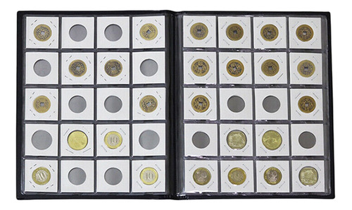 Álbum Para 200 Monedas Coleccionistas Numismática