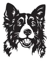 Comprar Cuadro Calado Perro Raza Border Collie 50x42cm