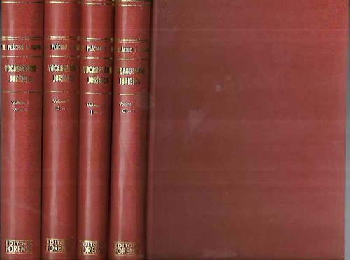 Vocabulário Jurídico - De Plácido E Silva 4 Volumes