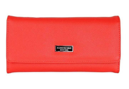 Billetera Mujer Flap-bessie Roja Kenneth Cole