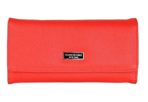 Billetera Mujer Flap-bessie Roja Kenneth Cole