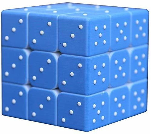 Cubo De La Velocidad De 3x3x3 Efecto De Alivio 3d Braille Cu