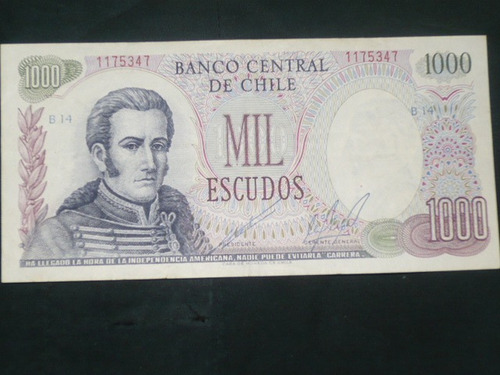 Billete De 1000 Escudos De Chile