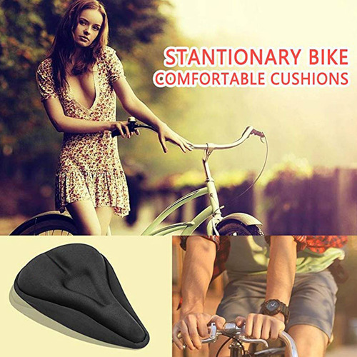 Cojín De Silicona Más Ancho Para Bicicleta, Almohadilla Blan