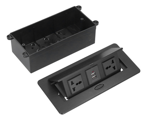 Enchufe Desplegable De Mesa, Toma De Corriente Usb Doble, Co