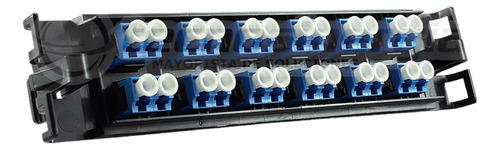 Panel De Fibra Optica 12 Puertos Lc Duplex 24 Monomodo Os2