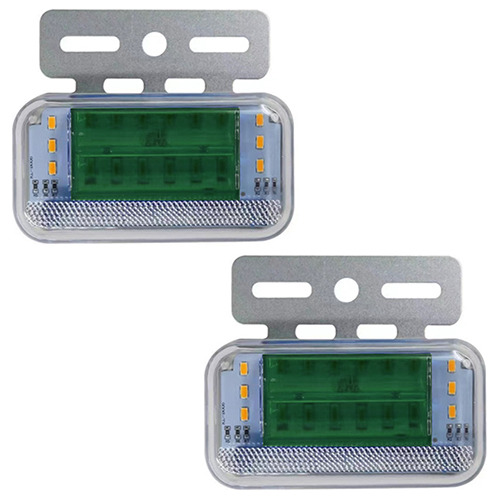 Juego Faros Led Laterales 12v Verde