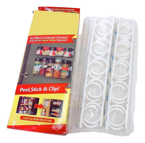 Organizador De  Especias Cocina Set Gabinete Clips 20 Set