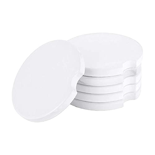 Posavasos Absorbentes Blanco Sublimación, Juego De 6 P...