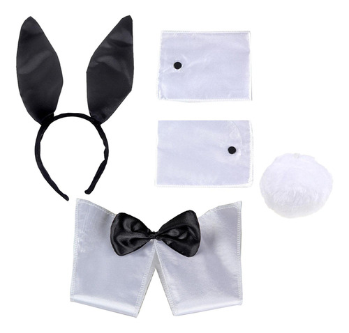 Conjunto De Disfraz De Conejita Para Mujer: Puños De Brazo,