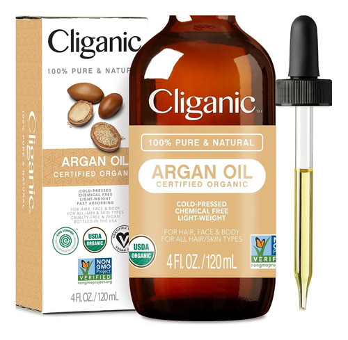 Aceite De Argan Puro Orgánico Cliganic - mL a $943