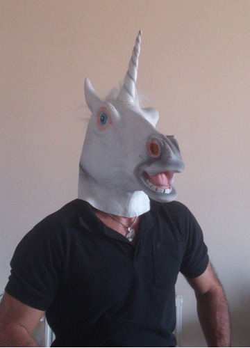Máscara Unicornio Látex