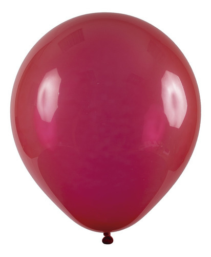 Balão Redondo Profissional Cristal - Cores 9 23cm - 24 Un. Cor Vermelho