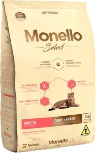 Monello Select Gato Carne/higado 2 Kg