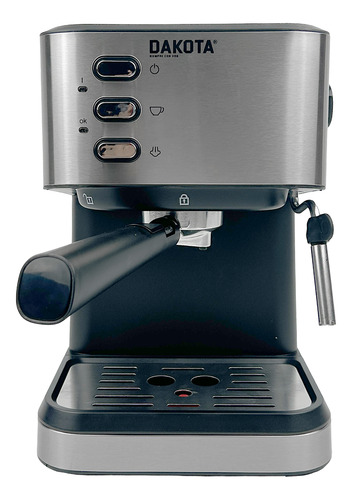 Cafetera Espresso 2 En 1 Dakota Con Espumador De Leche 20 Bares 1.5l