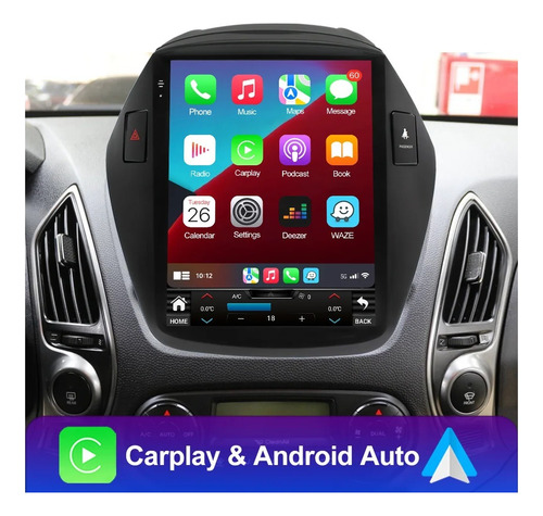 Central Multimídia Tesla Android Hyundai Ix35 10-21 2/32gb