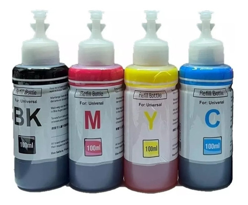 Pack Tinta Universal Dye Compatible Con Todas Las Marcas