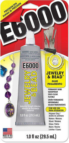 Pegamento Adhesivo Para Joyeria E6000 Jewelry & Bead 29,5 Ml