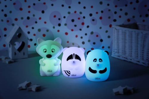 Imagen 8 de 8 de Lampara Luz Noche Chicco Bebe Junior Velador Sweet Fox Led