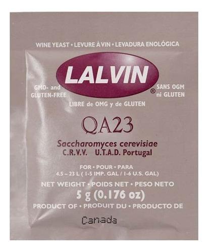 Levaduras Lavin P/ Vino Qa-23 X 30 Grs Envasada Al Vacio