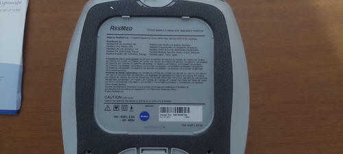 Cpap Resmed S7 Lightweight Com Bolsa E Manual