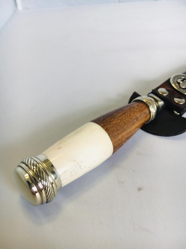 Imagen 3 de 5 de Cuchillo Artesanal Seigen 11,5 Cm/acero Inox 440 Y Alpaca