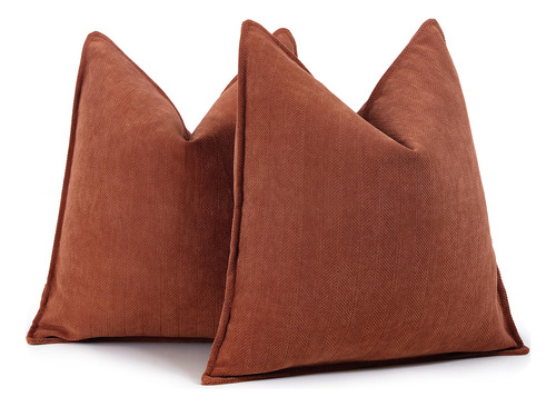 Juego De 2 Fundas De Almohada De 45 X 45 Cm Elegantes Suaves