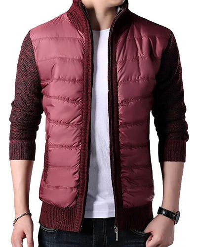 Chaqueta Tipo Suéter Para Hombre  Ropa De Abrigo Casual De F