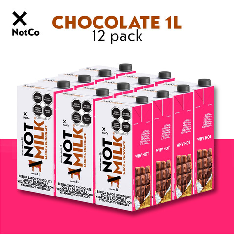 Notco, Notmilk Chocolate Pack 12 Unidades De 1 Lt