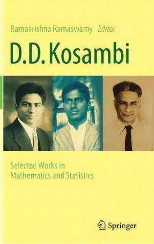 D.d. Kosambi, De Ramakrishna Ramaswamy. Editorial Springer India Private Ltd, Tapa Dura En Inglés