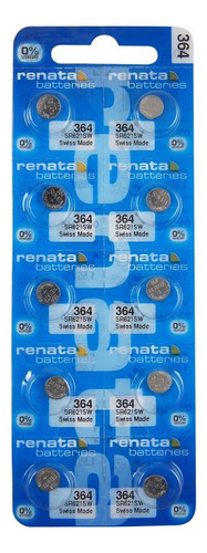 Pila Renata Suiza 364 Sr621w Pack X10 - Electroimporta - 
