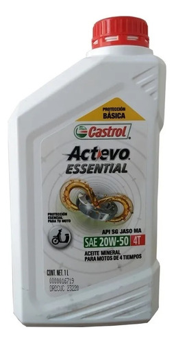 Castrol Essential 4t 20w50 1lt. Castrol