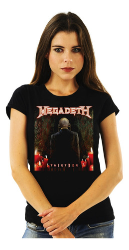 Polera Mujer Megadeth Thirteen Metal Abominatron