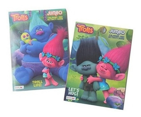 Dreamworks Trolls 2pack Coloring Book Set: The Trolls Movie 