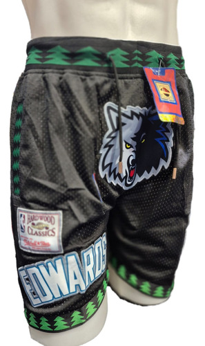 Short Bermuda Nba Básquet Minnesota Timberwolves Negro L