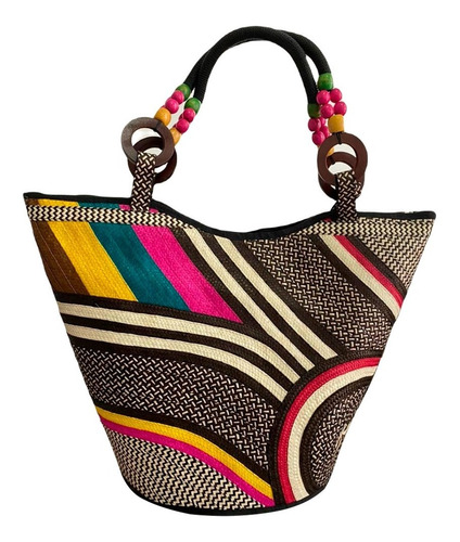 Bolso Exclusivo Multicolor Caña Flecha Alta Calidad