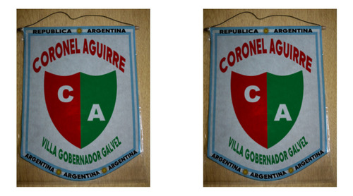 Banderin Mediano 27cm Club Coronel Aguirre Galvez