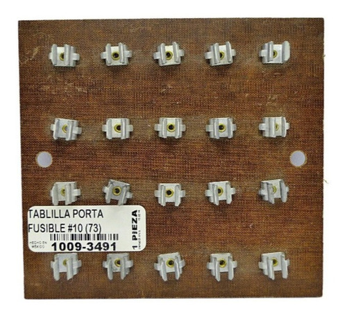 Tablilla Portafusible Vidrio Para 10