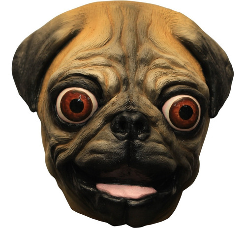 Máscara De Perro Pug Animales Divertidos Mascotas Ghoulish