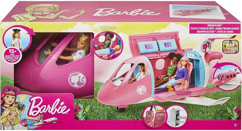 Jet Barbie Dreamplanet Jet De Aventuras Con Barbie Incluida