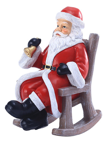 Figura De Papá Noel En Silla, Mecedora, Escritorio De Papá N