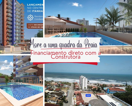 Aptos 1 E 2 Dorms C/ Suíte Uma Quadra Da Praia Centro Itanhaém Financiamento Direto Com A Construtora