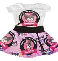 Comprar 3 Conjuntos De Falda Short Con Player  De Kuromi Mayoreo