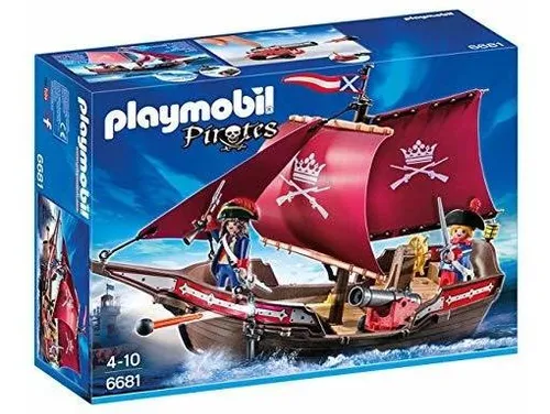 Playmobil 6681 Barco Pirata Patrulla De Soldados New Bigshop