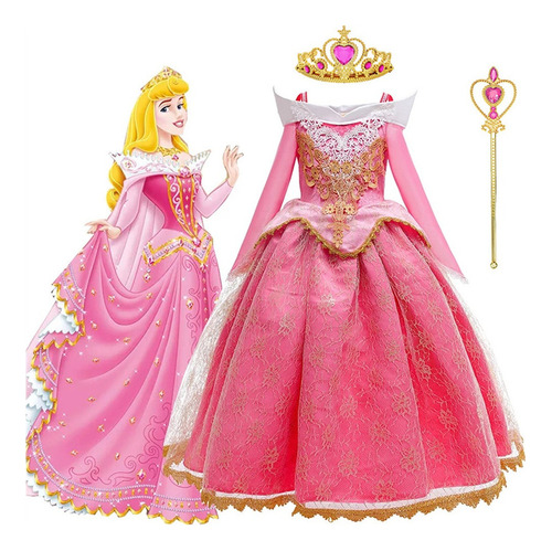 Vestido Aurora, Disfraz De Halloween, Princesa De La Bella D